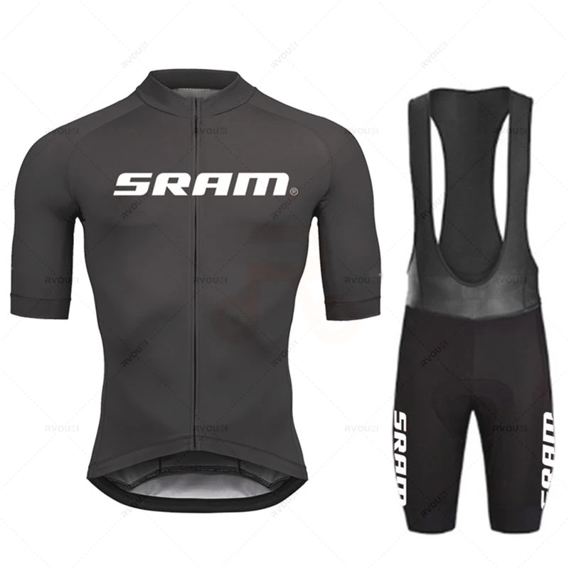 Cycling Bib Shorts - ชุดเสื้อปั่นจักรยาน Sram Pro ปี 2027 สำหรับผู้ชาย