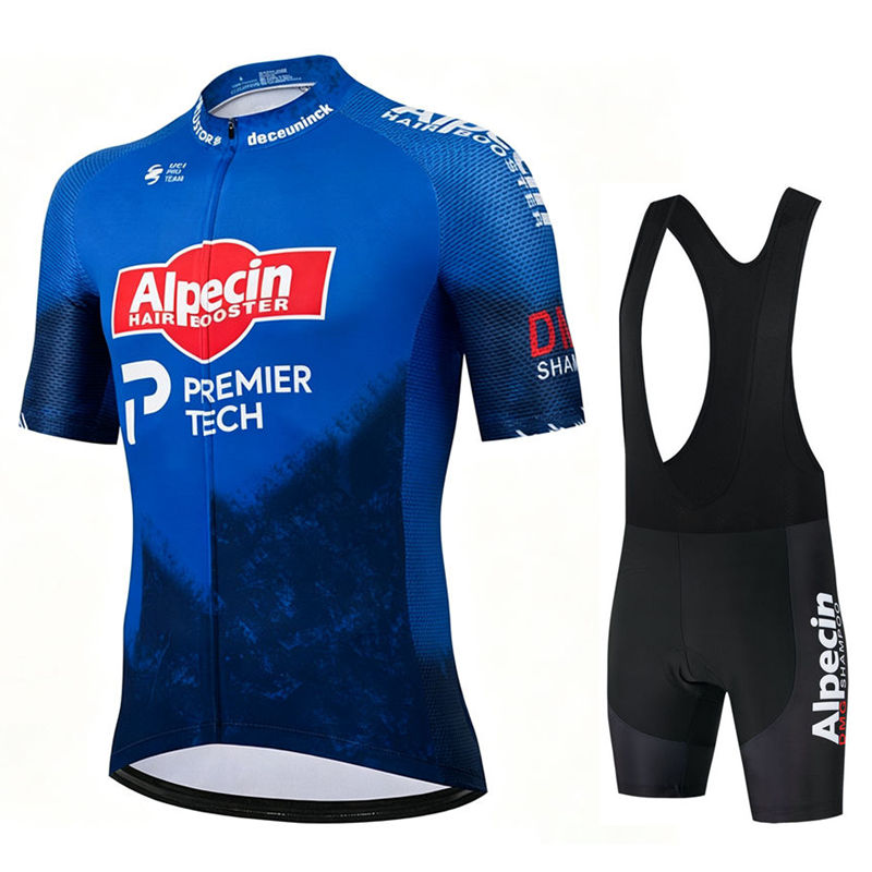 Cycling Bib Shorts - Alpecin Pro ขี่จักรยาน Jersey ชุดผู้ชายกางเกงขาสั้นจักรยานแขนสั้น Bicicleta