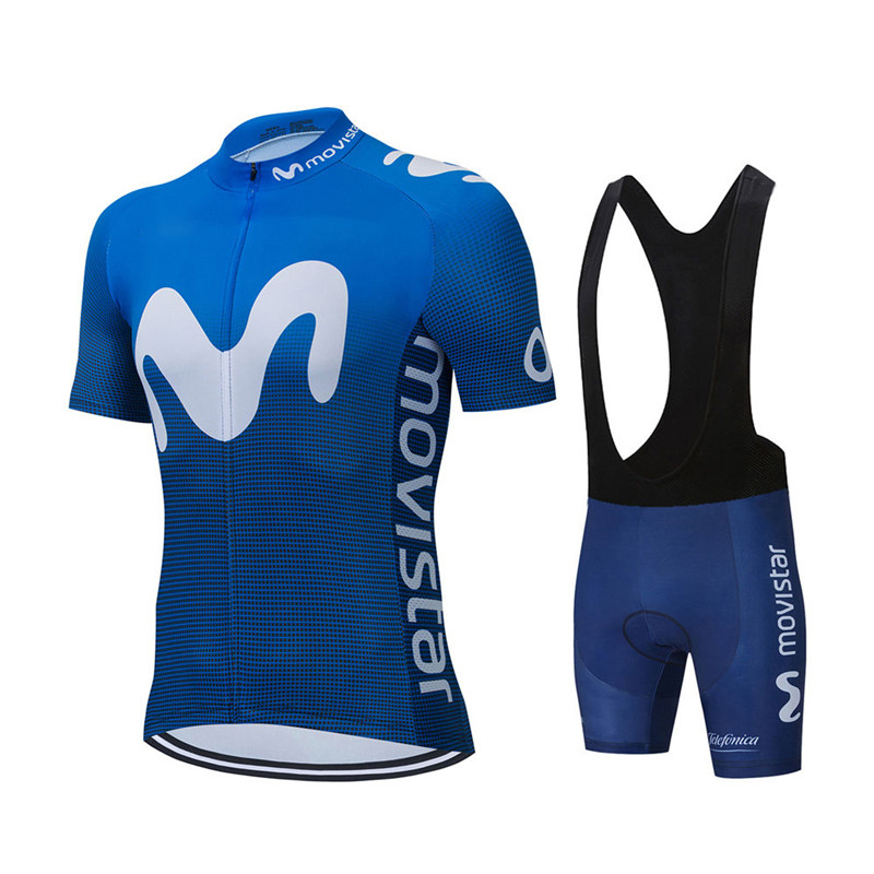 ฤดูร้อนใหม่ Movistar ทีมชุดขี่ - Cycling Bib Shorts บทวิจารณ์และราคา
