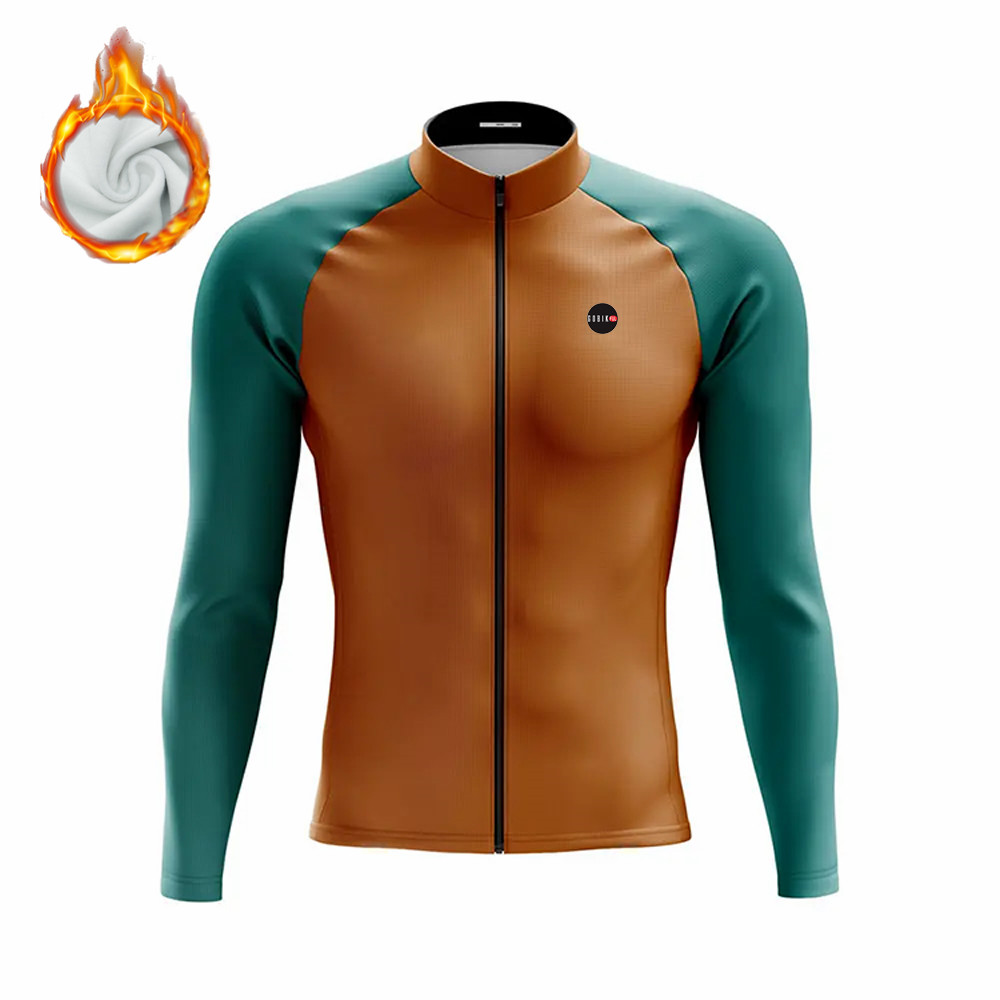 ฤดูหนาวขี่จักรยานผู้ชายแขนยาว  - Cycling Gear Brands บทวิจารณ์และราคา